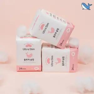 춤추는고래 대용량 생리대 중형 24P X 3팩 (72매)