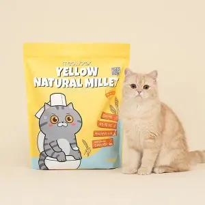 [미유박스] 고양이모래 옐로우 내추럴 좁쌀 4.5kg