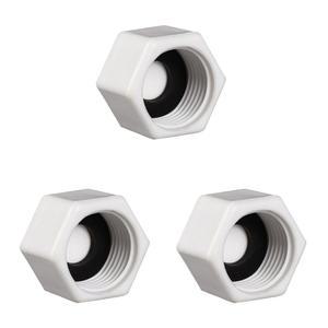 15A 수도배관 플라스틱 마개 캡 메꾸라 부속 부품 3개