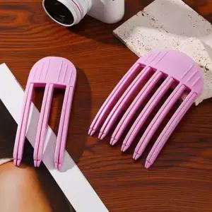 정수리 포크형 볼륨핀 빗살무늬 고정핀 뷰티 머리핀 (WFHQSAX)