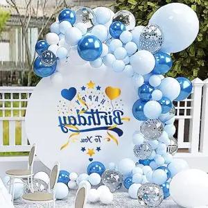 파티 풍선세트 블루팡 손펌프포함 포토존 축제 생일 (WFHRX18)