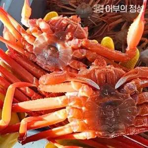 [5+1추가증정] [어부의정성] 품질보장100%  수율좋은 박달홍게 생물/ 자숙 선택가능