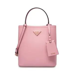 [중고명품] 핑크 사피아노 파니에 미듐 토트백