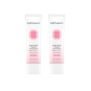셀퓨전씨 잡티 토닝 썬스크린 50ml 2개  SPF50+ PA++++  밀착 톤업