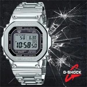 [G-SHOCK]  한정판 GMW-B5000D-1 35주년 풀메탈 실버 (6855257)