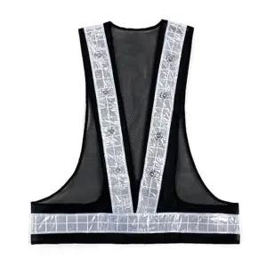 현장 안전조끼 신호수조끼 망사곤색 LED 보호복 공구