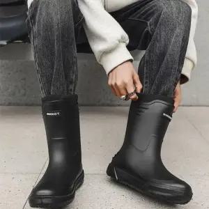 고품질 논슬립 캐주얼 남자 미들 레인부츠 낚시장화 여름 장 (WFI0QG5)