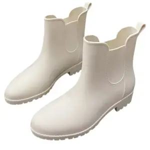 심플 베이직 논슬립 여성용 장화 워커 장마철 레인부 (WFI0QV8)