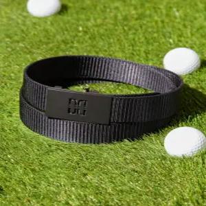 닥스 액세서리 25FW [DD symbol] 블랙 DD 무광버클 웨빙 자동벨트 DBBE5F126BK