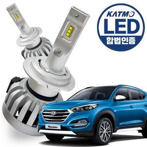 올 뉴 투싼(15년~현재) 합법인증 더룩 루나 LED 전조등 자동차 헤드라이트 램프 자동차 전구 H7