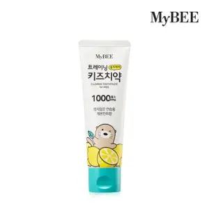 트레이닝 충치케어 키즈치약 레몬민트향 100g 불소 1000ppm 어린이용 초등학생치약)