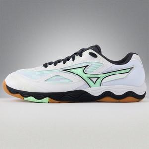 [미즈노] 탁구화 웨이브메달 7 와이드 (화이트X네오민트X살루트) 81GA241531