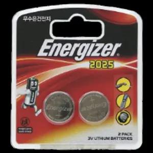 코인셀 리튬 배터리 CR-2025 2개입 3V 자동차키 리모컨 계산기 시계 저울 건전지 에너자이저