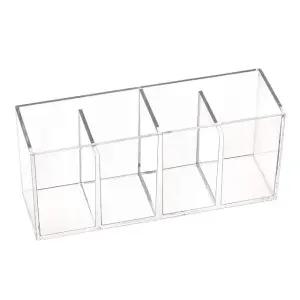 4칸 투명 아크릴 연필꽂이 일자연결 (WFG2NJ2)