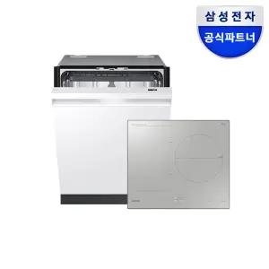 삼성전자 비스포크 3구 인덕션 14인용 식기세척기 세트 DW80F73Y1UEW+NZ63B5056CB 플렉스존