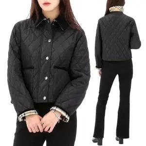 25FW 버버리 올드햄 퀼팅 크롭 자켓 8107465 C1900