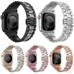 애플워치11 10 9 8 7 SE 6 5 4 3 2 1 울트라 호환 스톤큐빅 스테인리스 스틸 메탈