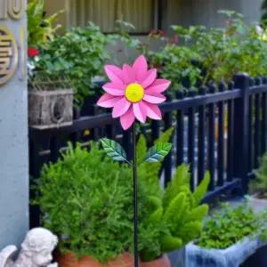 대형 정원 장식용 바람개비 철제 조형물 화단 공원 조경 인테리어