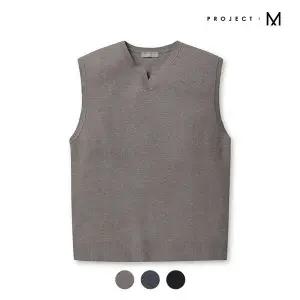 [프로젝트엠] 남성 슬릿넥 스웨터 베스트_EPD4ER1800