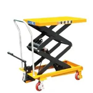 유압식 화물용 리프트 테이블 이동식 트롤리 운반 자키 작업 대차
