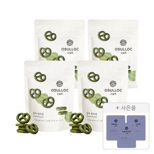 오설록 말차 프레첼 70g, 4개 + 증정(피치 파파야 블랙티, 3개)