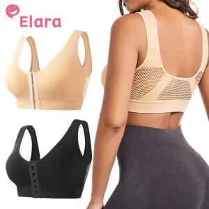 엘라라 앞후크 스포츠브라탑 여성 필라테스 헬스 운동 요가탑브라 빅사이즈 노와이어 임산부 지퍼브라