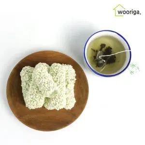 [우리가스토리]대용량 쑥 찹쌀유과 3.4kg 한과