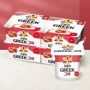 빙그레 요플레 그릭 딸기 80g 16입 (4입번들x4개)