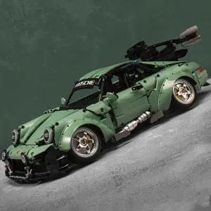 조립식 대형 블럭 자동차 호환 레이싱카 블록 놀이 슈퍼카 포르쉐 964 커스텀