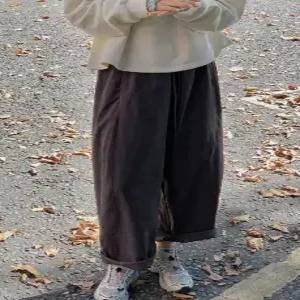 폴브 절개 바스락 밴딩 와이드 팬츠 (2color)