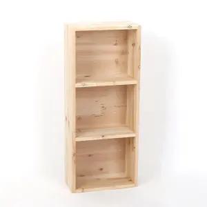 원목 다용도 슬림 책장 3단 300