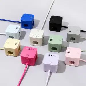 라이프썸 큐브 멀티탭 3구 4포트 USB C타입 1.8m LFS-HA53 10종 택1 235586