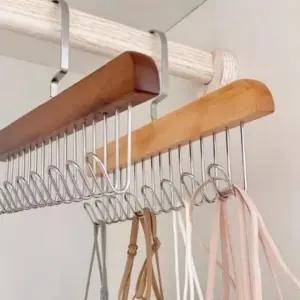 넥타이 벨트 모자 스카프 걸이 옷걸이 후크 8구 (WFJYBIS)