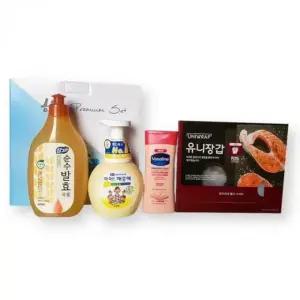 주방 세제 핸드로션 손세정제 위생장갑 세트 (WFJYBIY)