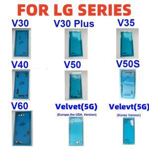 LG V30 Plus V35 V40 V50 V60 ThinQ Velvet 5G 후면 배터리 커버 접착 스티커 도어 하우징 테이프