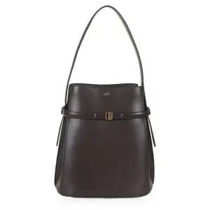 25FW 여성 벨티드 레더 버킷백 바크