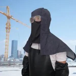 예초 작업 모자 후드 방진 마스크 (WFK5RFS)