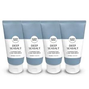 해피바스 딥 씨솔트 각질 케어 클렌징 폼 150g 4개