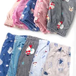 (5종) 남성 여성 잠옷바지 커플 겨울 밍크 극세사 수면바지 시보리 파자마 홈웨어