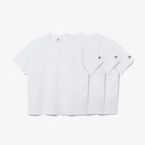 갤러리아 뉴에라 LIGHTERA 에센셜 3팩 포켓 반팔 티셔츠 화이트(14697422)