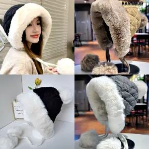 겨울 털모자 퍼 귀덮개 방한모 스키장 데일리 패딩 모자 여성 3컬러