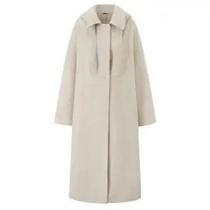 [BNX]후드 핸드메이드 울 블렌드 롱 코트 BX4CT005L0 _P409284060