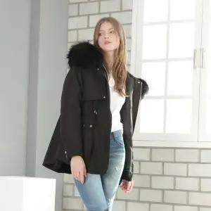 04천연라쿤후드털야상코트