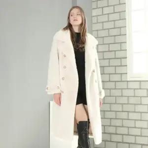 45_아벨린 아이보리 FAUX FUR 밍크 롱코트