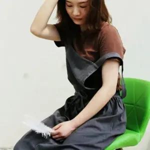 고품질 원피스 롱 앞치마 공방 카페 하이디 (WFC68B2)