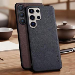 삼성 갤럭시 S25 S24 FE 엣지 울트라 플러스 비건 인조 리치 가죽 폰 케이스