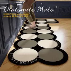 북유럽 주방쿠션 발매트 인테리어 미끄럼방지 부엌 주방매트 특대형