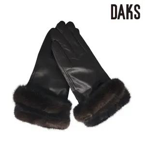 [롯데백화점]닥스 여성 프리미엄  밍크 퍼 가죽 장갑  GBO234I