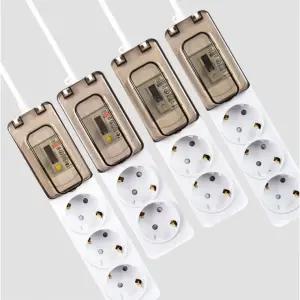 국내산 고용량 멀티탭 배선차단+누전차단 3구 1.5m 2.5m 4.5m 8m 고전력 멀티콘센트