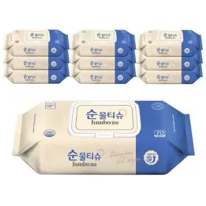 [모나리자] 모나리자 순물티슈 점보 캡70매 10팩
